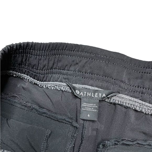 Athleta Brooklyn Black Camo Jogger Pant Size 6 - Picture 10 of 10